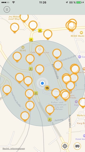Smipty iOS Map Screenshot
